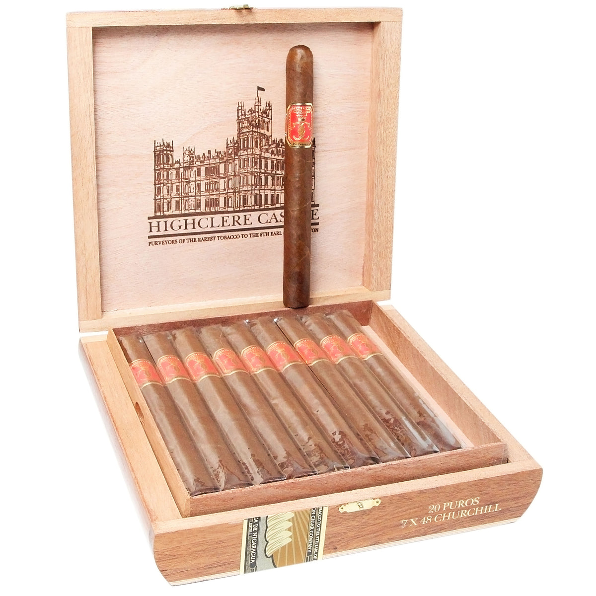 Victorian Highclere Castle Red Maduro Churchill 20ct