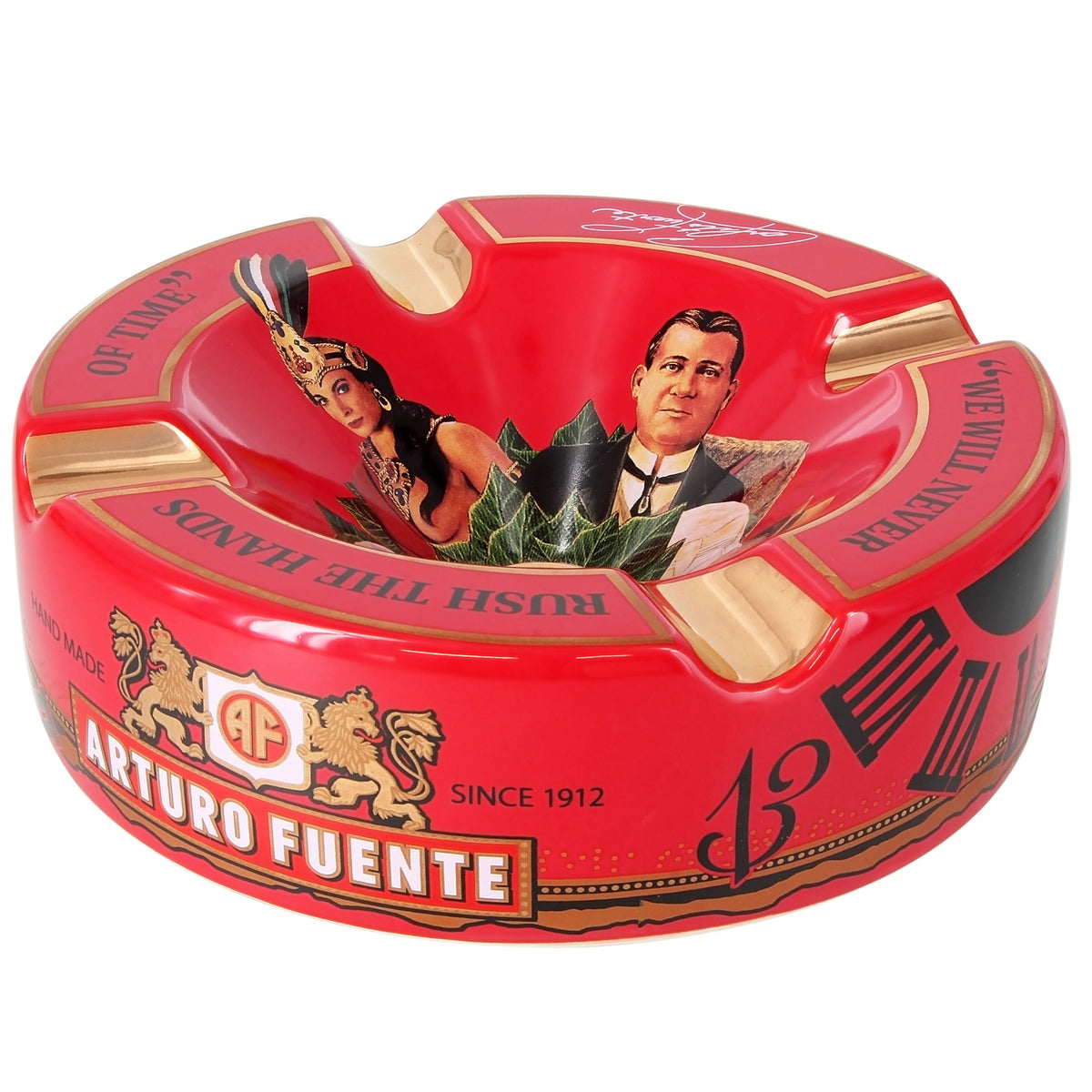 Arturo Fuente Hands Off Time Ashtray Red