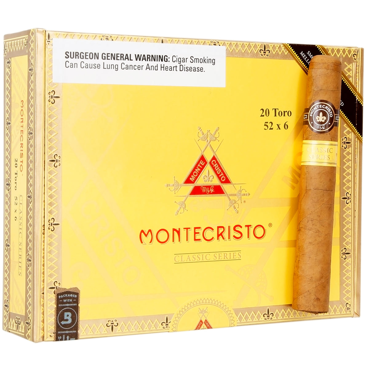 Montecristo Classic Series Toro Pack of 5 2