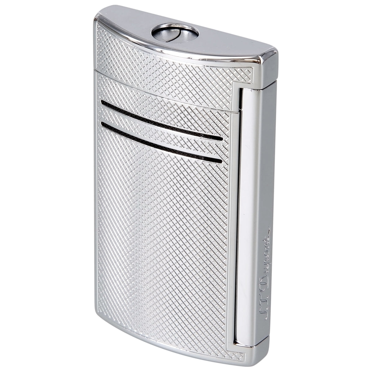 St Dupont Lighter Maxijet Chrome Grid