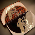 God of Fire KKP SR 4-Cigar Macassar Humidor 2