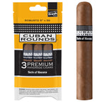 Cuban Rounds Fresh Pack Robusto Natural Pack of 3