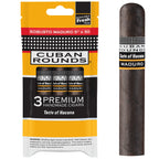 Cuban Rounds Fresh Pack Robusto Maduro Pack of 3