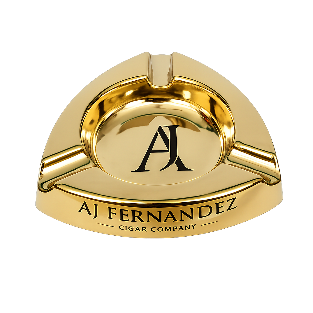 AJ Fernandez Gold Ceramic Ashtray