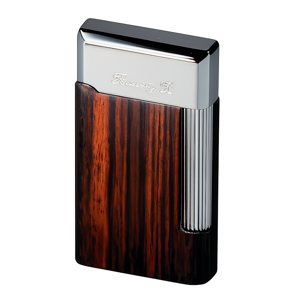 Brizard & Co. Double Soft Flame Lighter Macassar Ebony