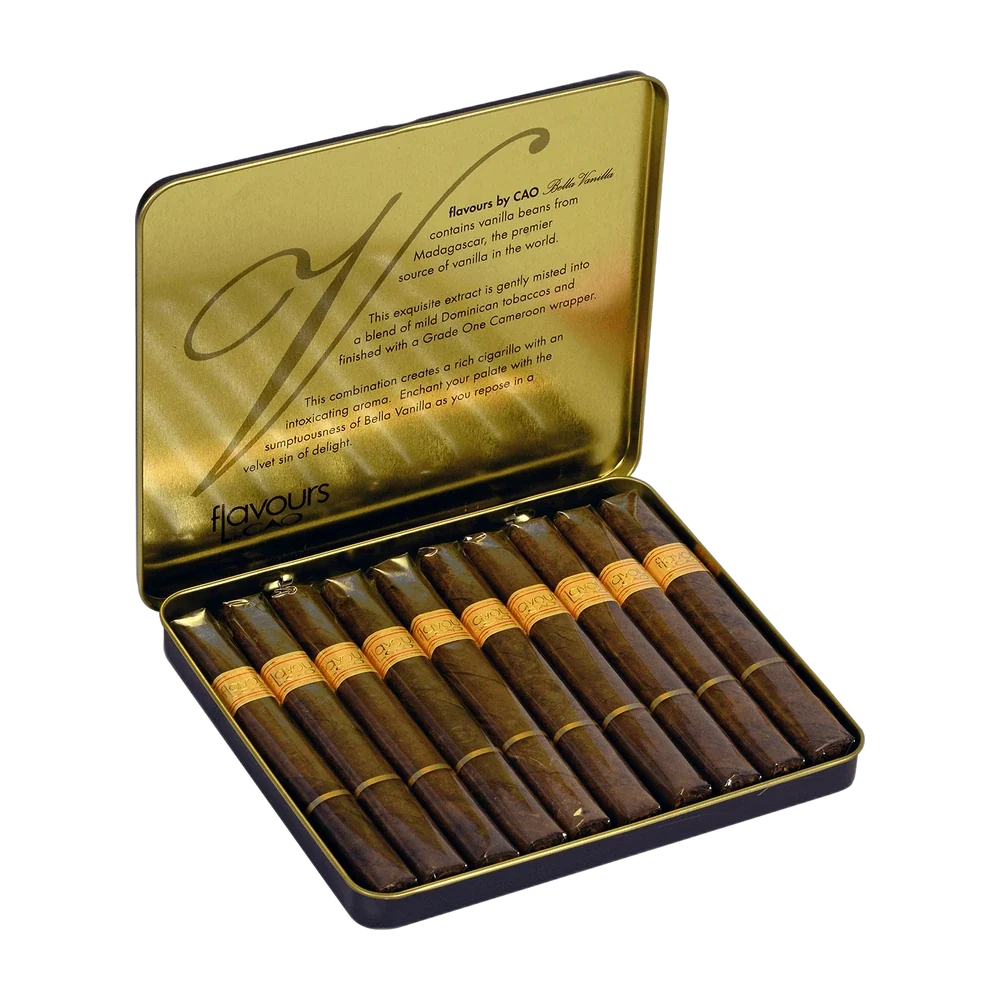 CAO Flavours Bella Vanilla Cigarillos Tin of 10