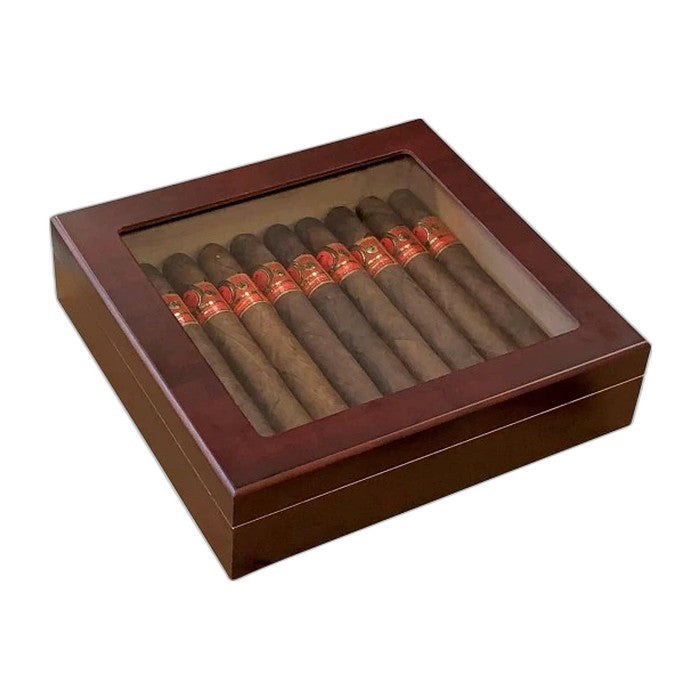 Chateau Glasstop Cherry Humidor