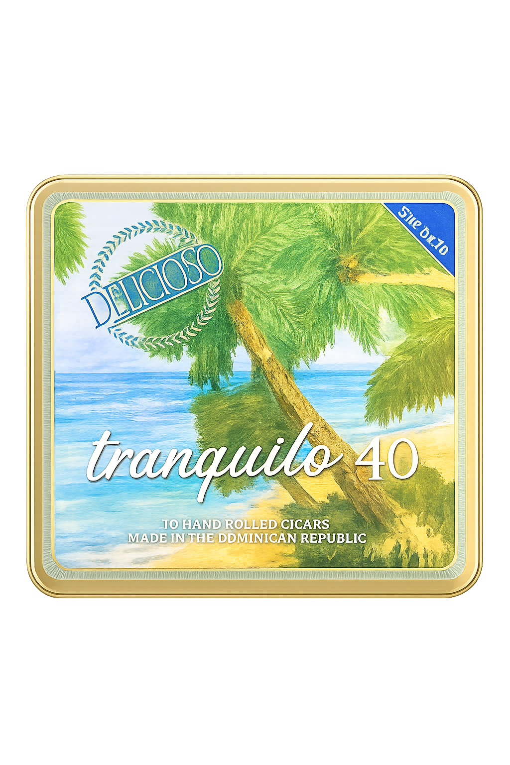 Delicioso Tranquilo Blue Sea Tin of 10