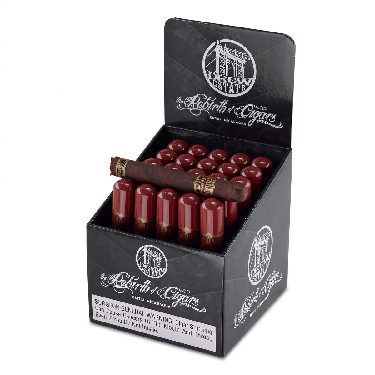 Drew Estate Tabak Negra Toro Tubos 25ct