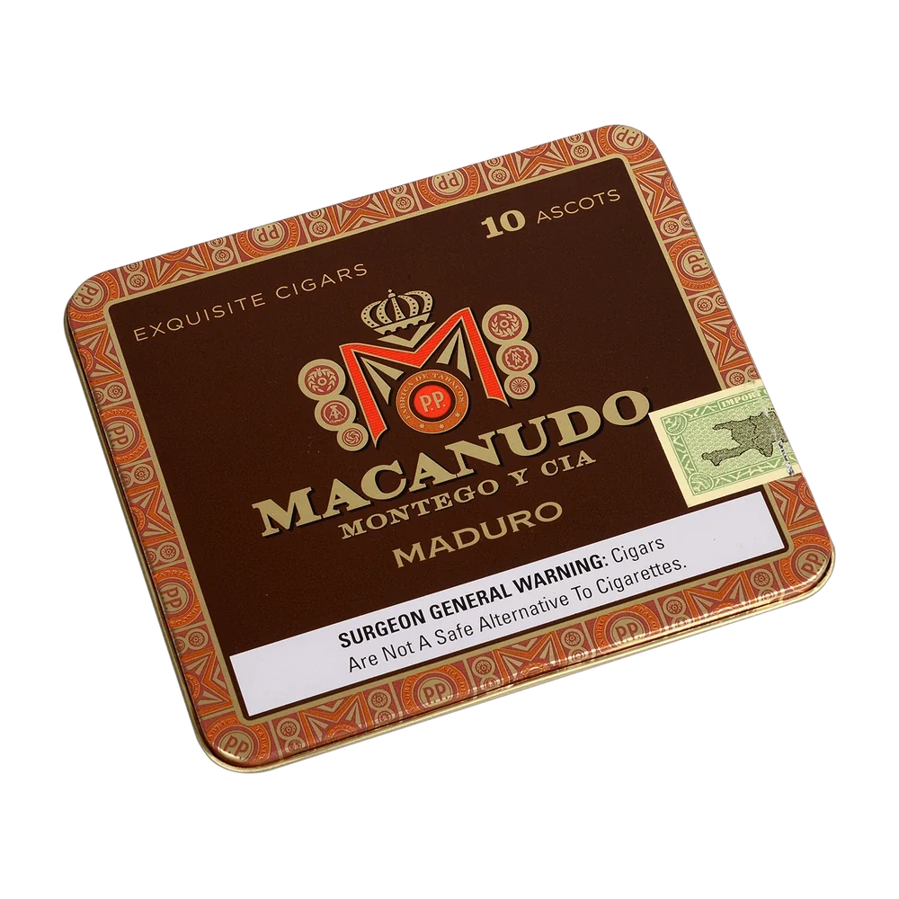 Macanudo Cafe Maduro Ascots Tin of 10