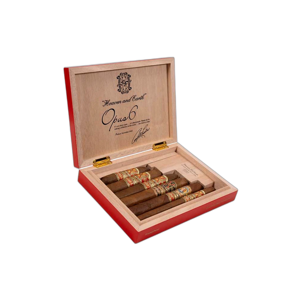 Opus6 2024 Travel Humidor Red 6ct
