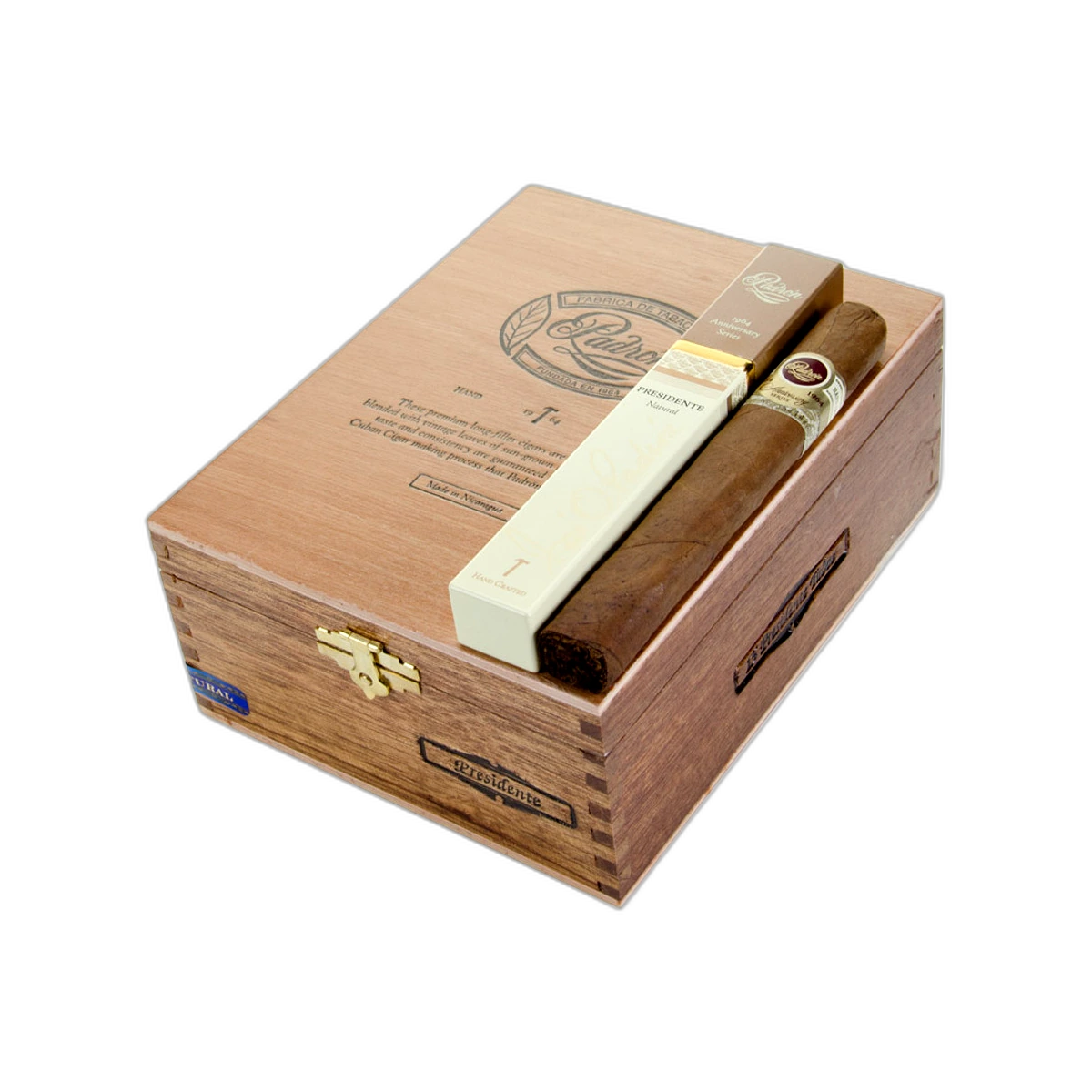 Padron 1964 Presidente Tubo Natural 15ct 3