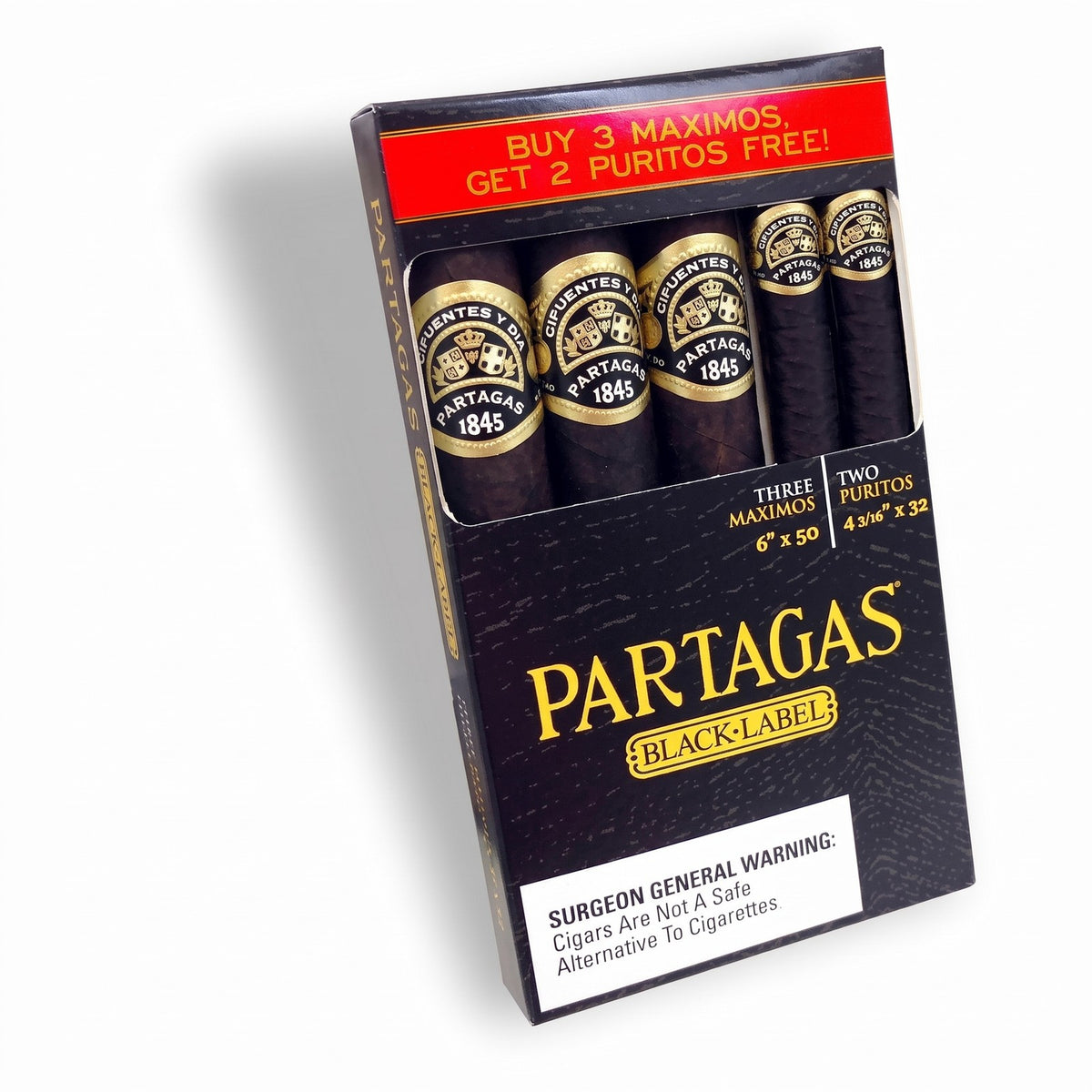 Partagas Black Label Pack of 5