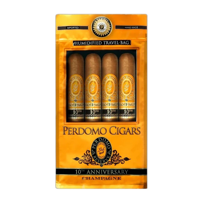 Perdomo Humidified Bag Champagne Epicure Pack of 4