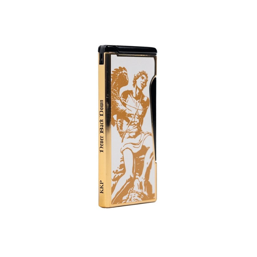 Prometheus 2024 Never Back Down Retro Gold/White Lighter