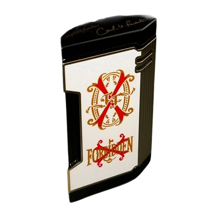 Prometheus 2024 Opus Rare Black Magma White/Gold Lighter