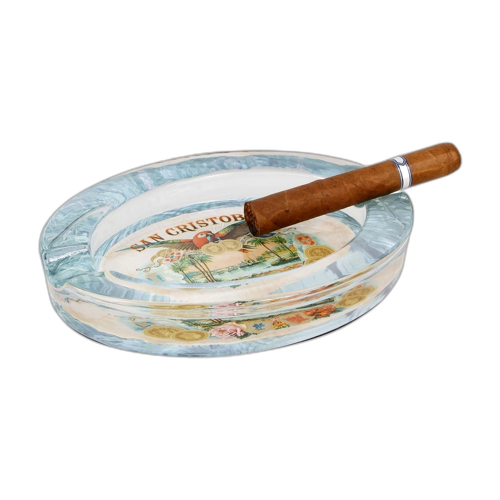 San Cristobal Oval Crystal Ashtray 2